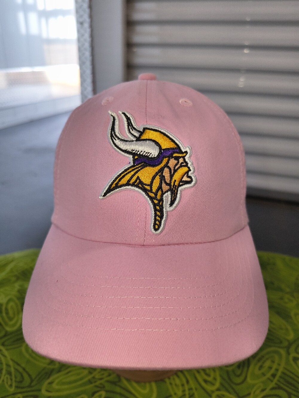 NFL Minnesota Vikings Embroidered Logo Strapback Hat Cap Women Pink